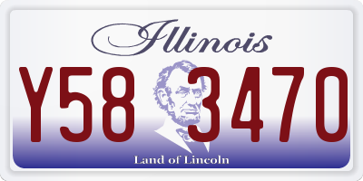 IL license plate Y583470