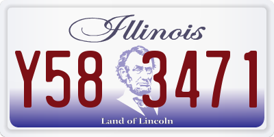 IL license plate Y583471