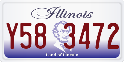 IL license plate Y583472
