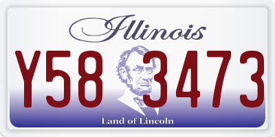 IL license plate Y583473