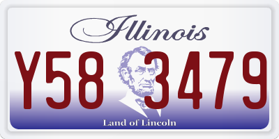 IL license plate Y583479