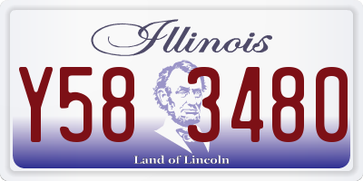 IL license plate Y583480