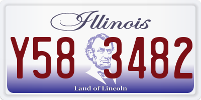 IL license plate Y583482