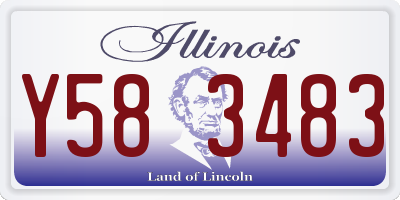 IL license plate Y583483