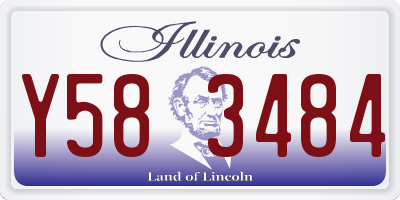 IL license plate Y583484