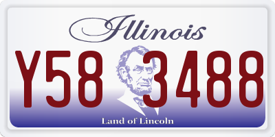 IL license plate Y583488