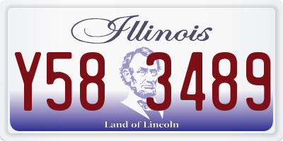 IL license plate Y583489