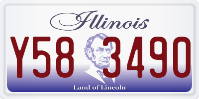 IL license plate Y583490