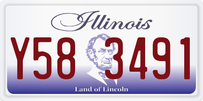 IL license plate Y583491