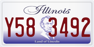 IL license plate Y583492