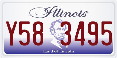 IL license plate Y583495