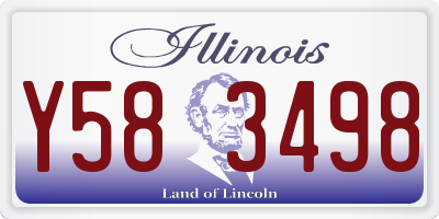 IL license plate Y583498