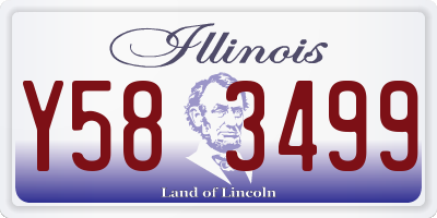 IL license plate Y583499