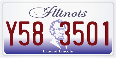 IL license plate Y583501