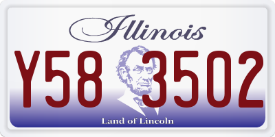IL license plate Y583502