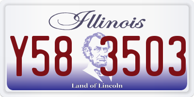 IL license plate Y583503