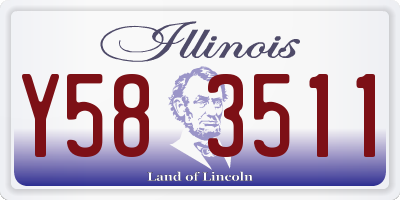 IL license plate Y583511