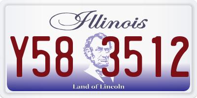 IL license plate Y583512