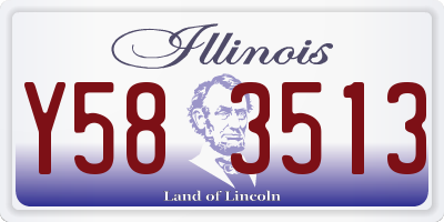 IL license plate Y583513