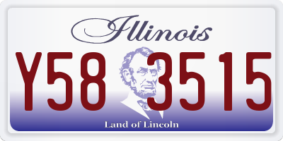 IL license plate Y583515