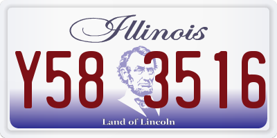 IL license plate Y583516