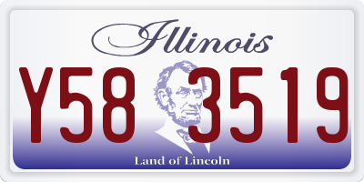 IL license plate Y583519