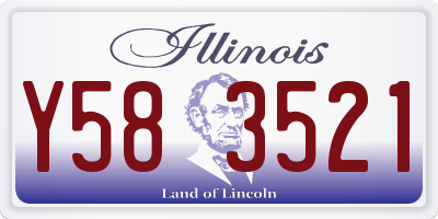 IL license plate Y583521