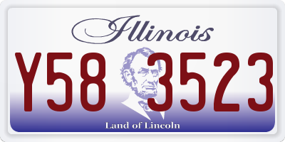 IL license plate Y583523