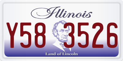 IL license plate Y583526