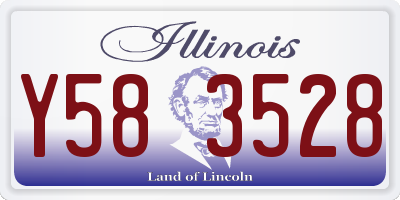 IL license plate Y583528
