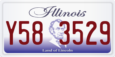 IL license plate Y583529