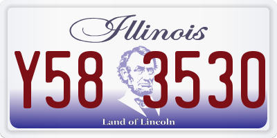IL license plate Y583530