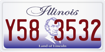 IL license plate Y583532