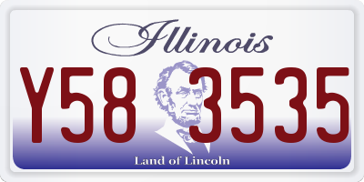 IL license plate Y583535