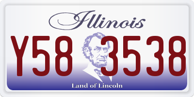 IL license plate Y583538