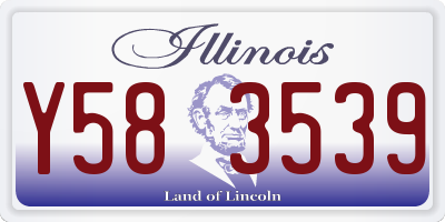 IL license plate Y583539