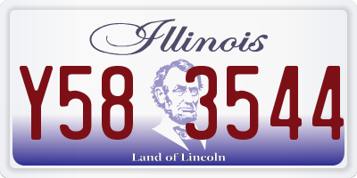 IL license plate Y583544