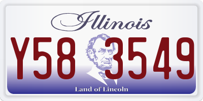 IL license plate Y583549