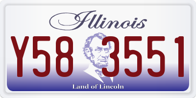 IL license plate Y583551