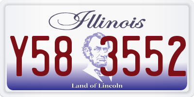 IL license plate Y583552