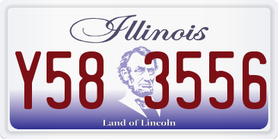 IL license plate Y583556