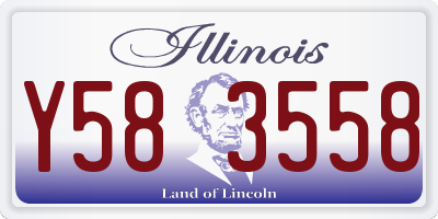 IL license plate Y583558