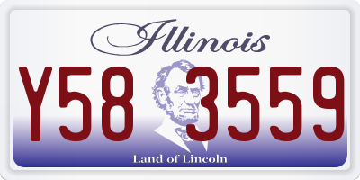 IL license plate Y583559
