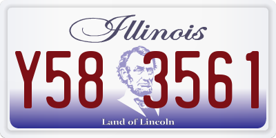 IL license plate Y583561