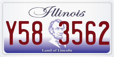 IL license plate Y583562