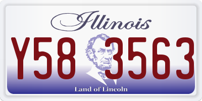 IL license plate Y583563