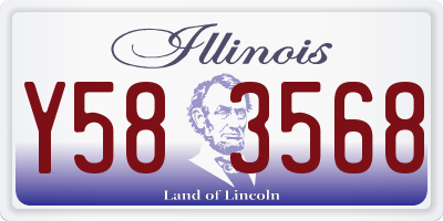 IL license plate Y583568