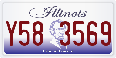 IL license plate Y583569