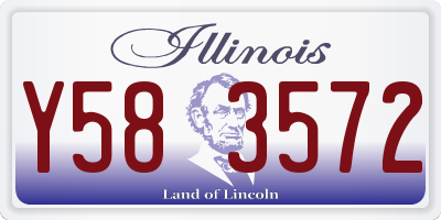 IL license plate Y583572