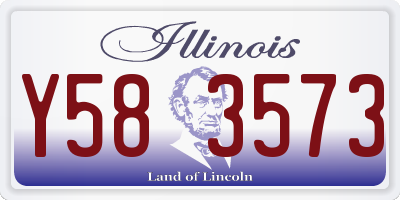 IL license plate Y583573